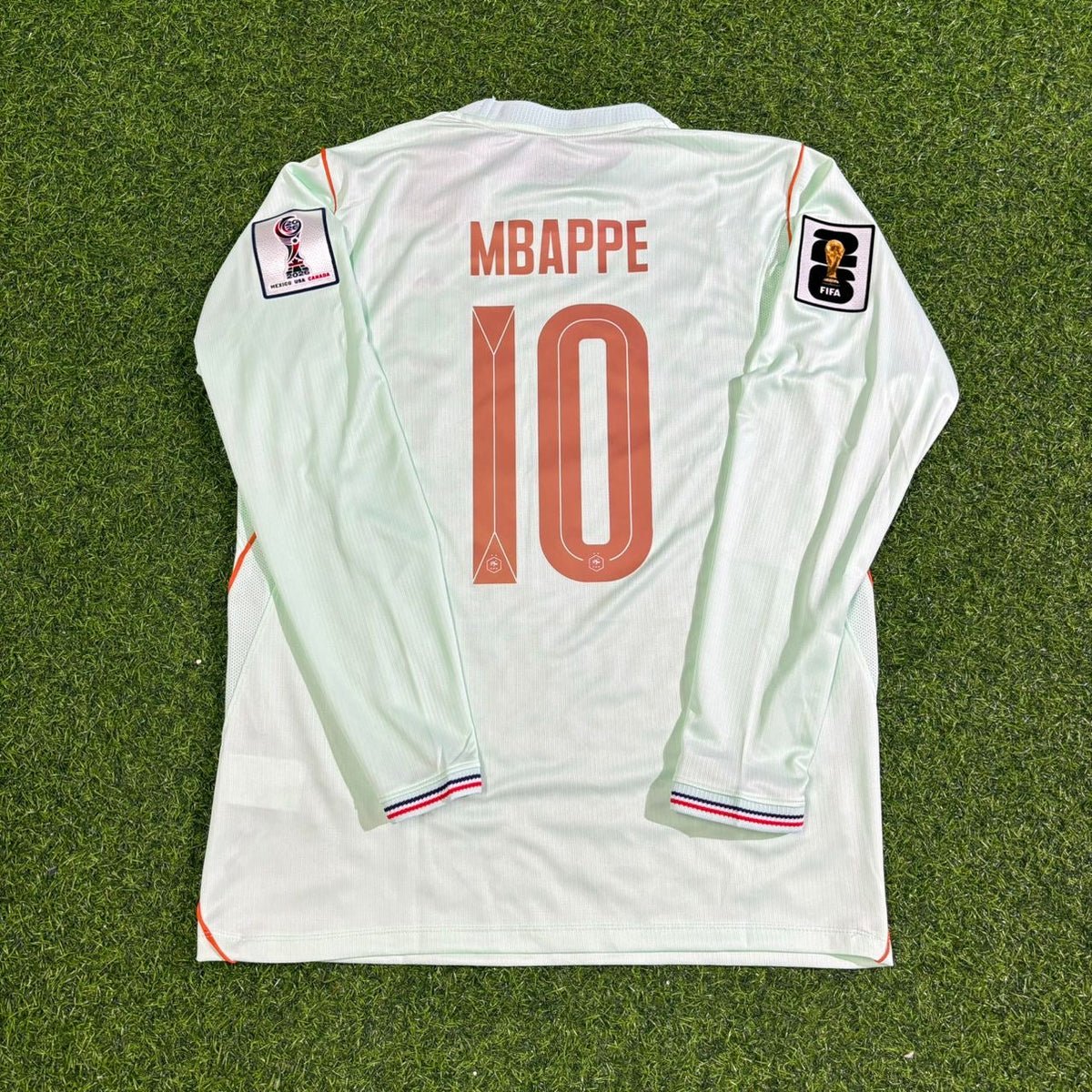 Kylian Mbappé #10 France 2026 World Cup Away Long Sleeve Jersey