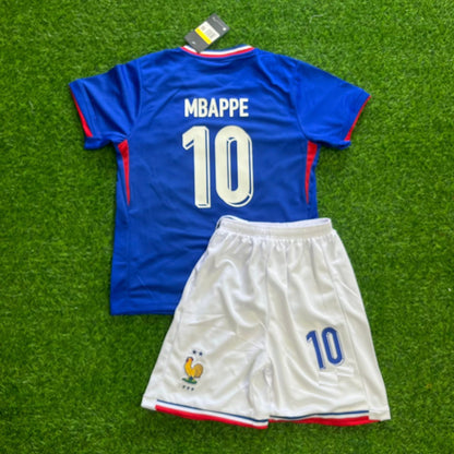 Kylian Mbappe France Kids Jersey kit Kindertrikot maillot enfant kindertrui