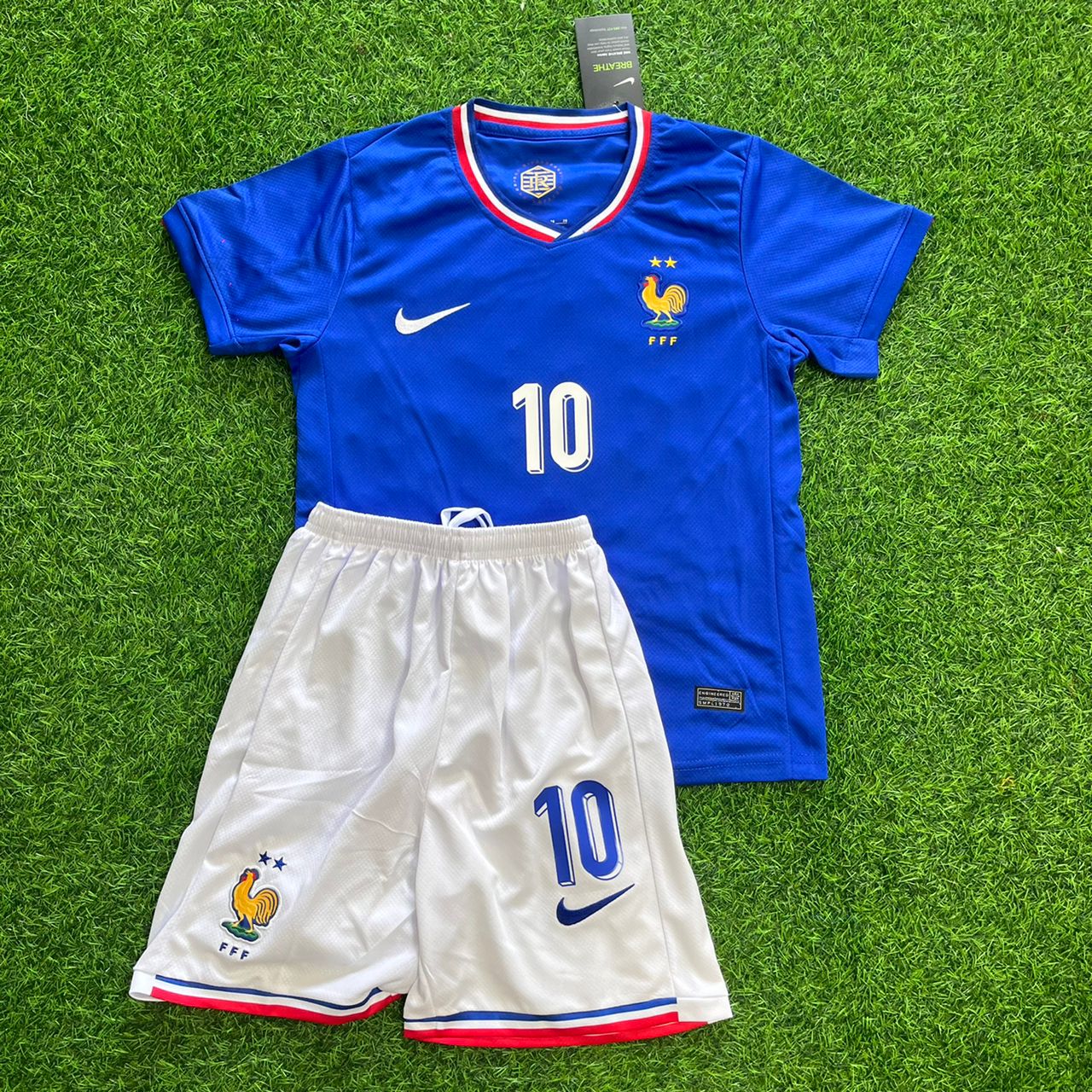 Kylian Mbappe France Kids Jersey kit Kindertrikot maillot enfant kindertrui