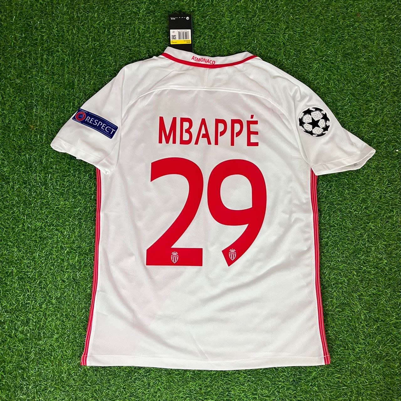 Kylian Mbappé Monaco 2016 2017 Retro-Trikot Fußballtrikot
