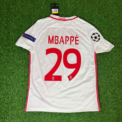 Kylian Mbappé Monaco 2016 2017 Retro-Trikot Fußballtrikot