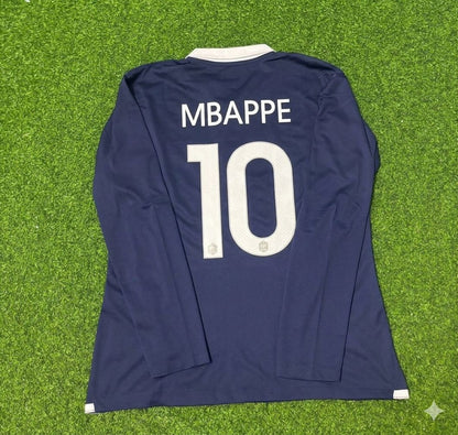 Kylian Mbappe #10 Frankreich Langarm-Fußballtrikot Trikot Maillot