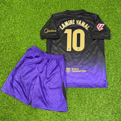 Lamine Yamal #10 Barcelona Auswärtstrikot Kinder Trikot Maillot Fußballshirt Neue Saison