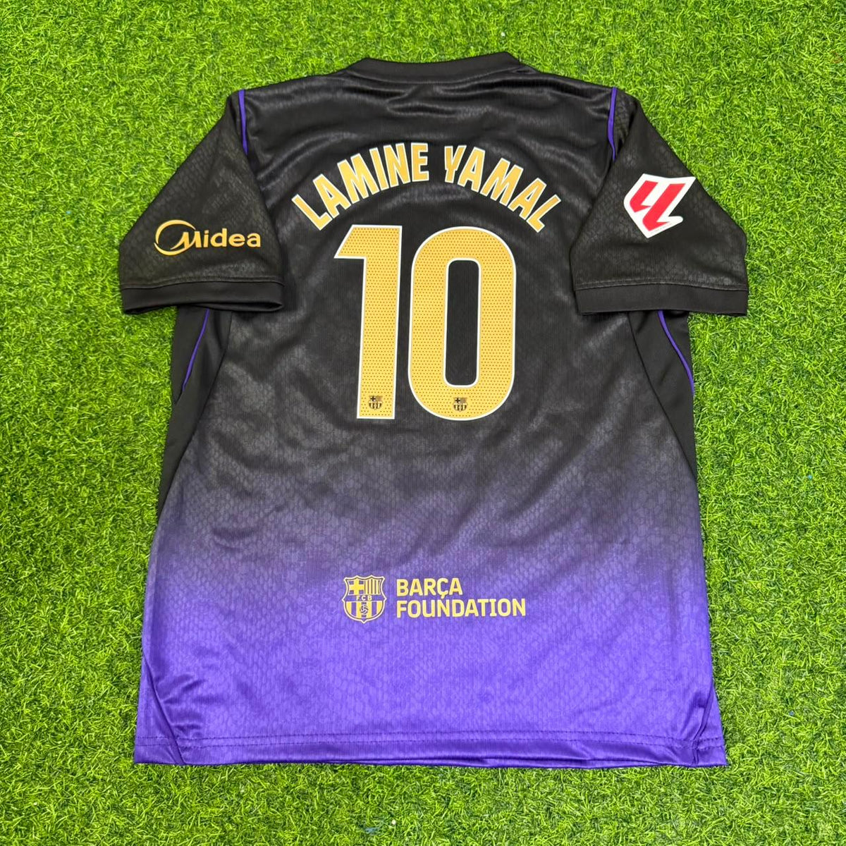 Lamine Yamal #10 Barcelona Auswärtstrikot Kinder Trikot Maillot Fußballshirt Neue Saison