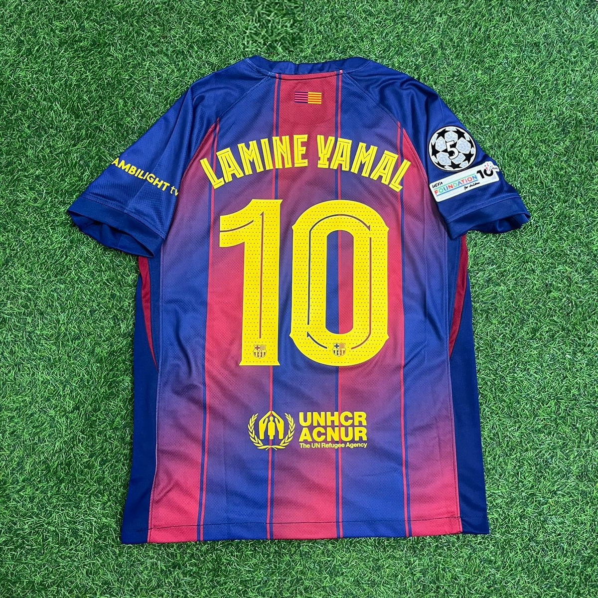 Lamine Yamal Barcelona Heimtrikot Nummer 10 Neu Saison 2026 Fußballshirt