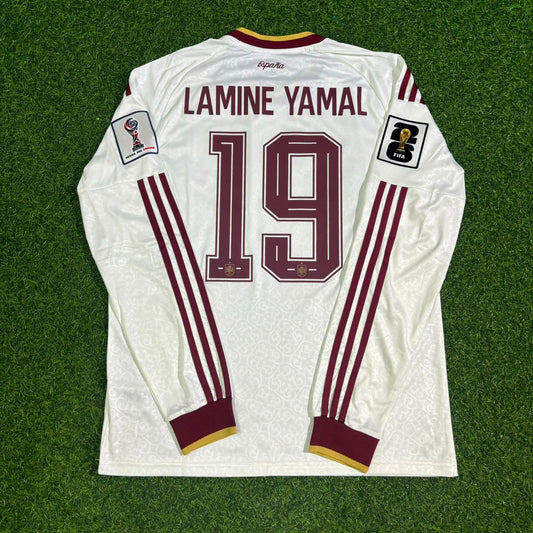 Lamine Yamal #19 Spain 2026 World Cup Away Long Sleeve Jersey Trikot Maillot