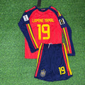 Lamine Yamal Spain 2026 World Cup Kids Home Long Sleeve Football Jersey