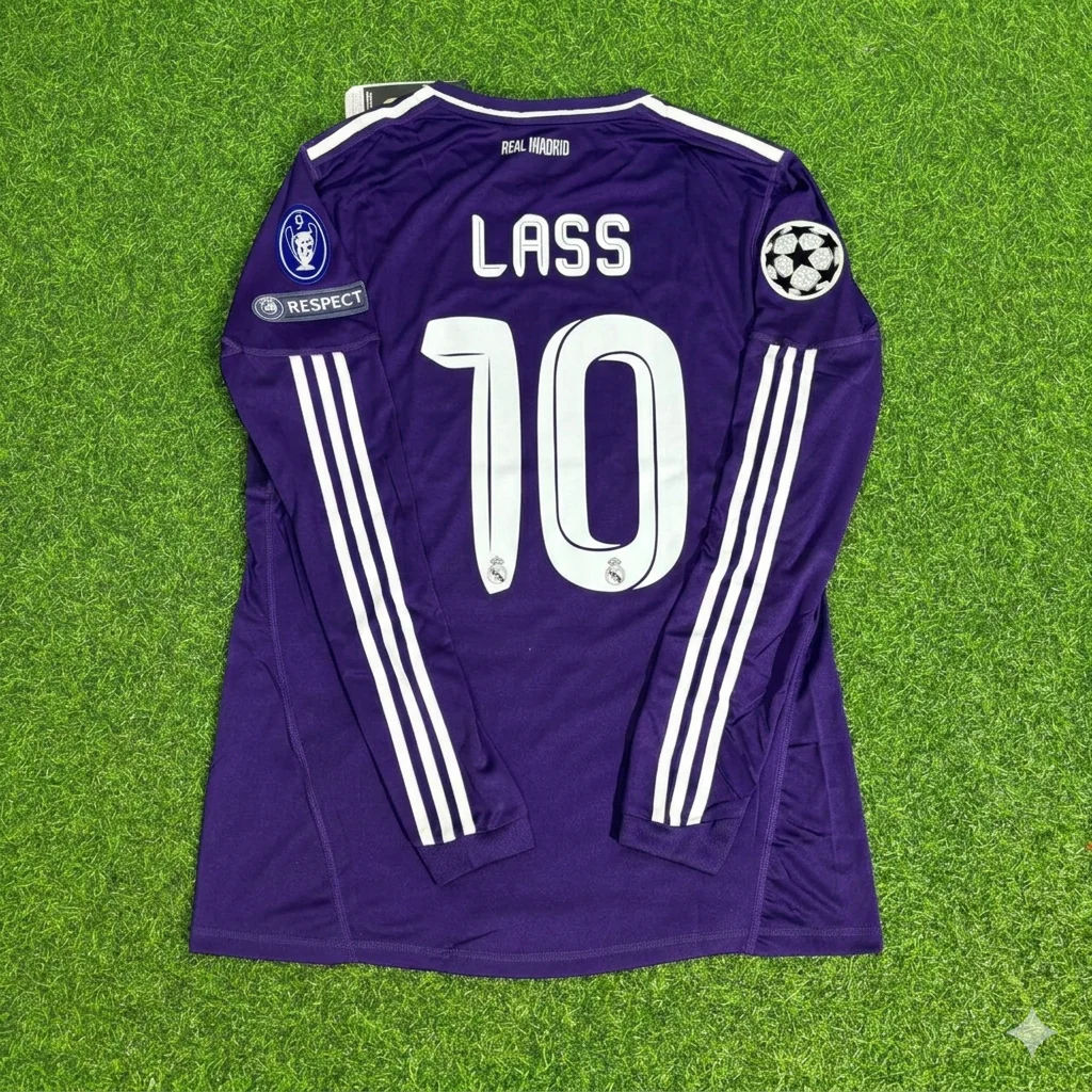 Lassana Diarra 10- Real Madrid 2010/2011 Purple Long Sleeve Football Jersey