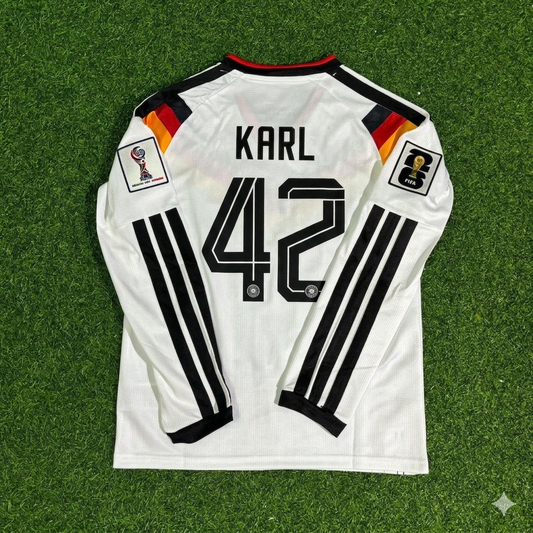 Lenart Karl #42 Deutschland WM 2026 Langarm-Heimtrikot-Set
