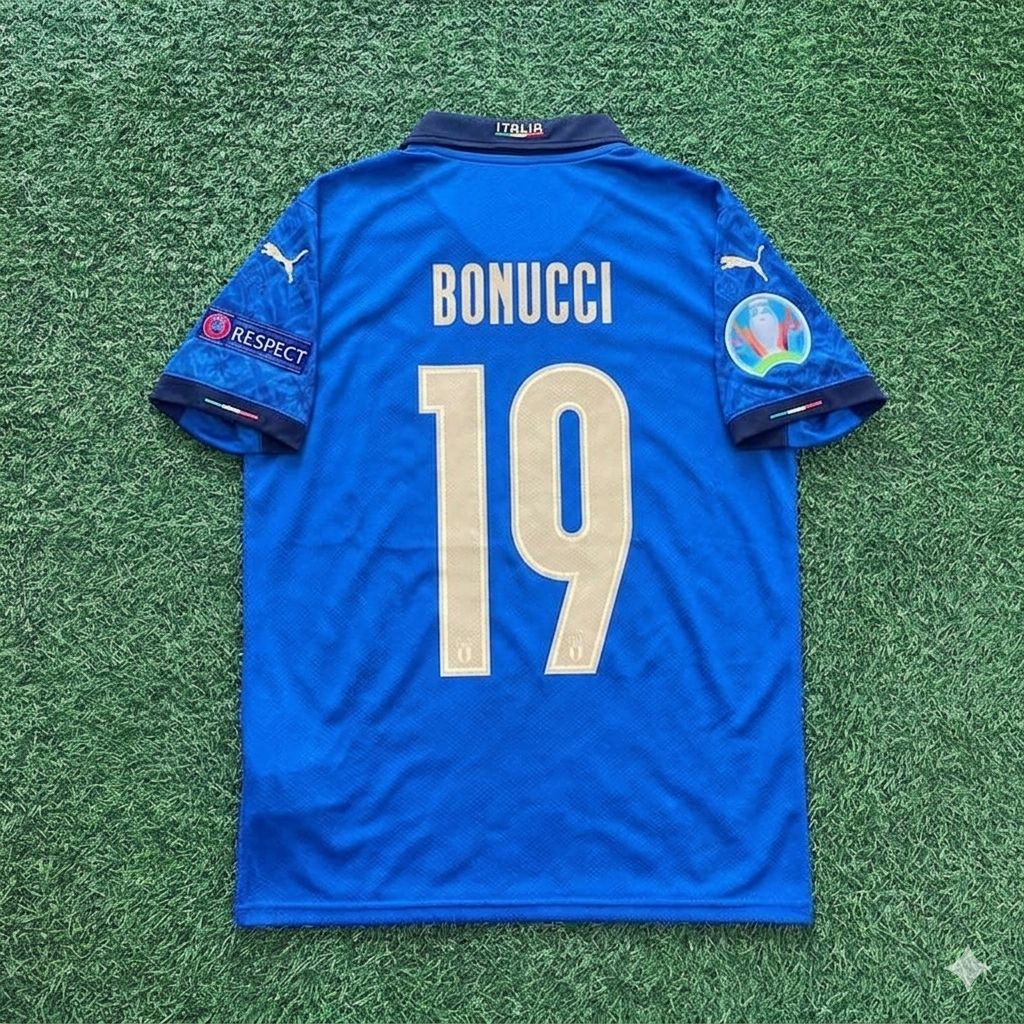 Leonardo Bonucci #19 Italien EURO 2020 Finale Retro-Fußballtrikot – | Trikot | Fußballshirt