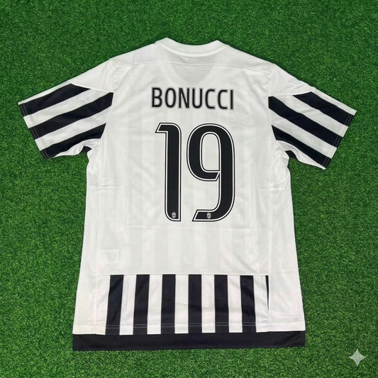 Leonardo Bonucci 19-Juventus 2015-2016 Retro Heim-Fußballtrikot