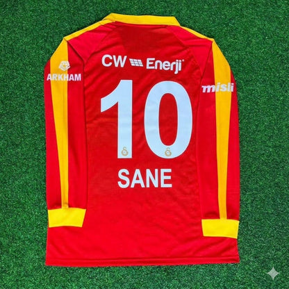 Leroy Sane Galatasaray Legendär Retro Vintage Langarm Fußballtrikot