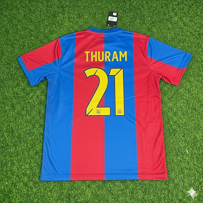 Maillot de football rétro domicile du FC Barcelone 2006/2007 Lilian Thuram