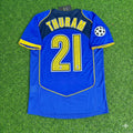 Lilian Thuram Juventus 2004-2005 Blue Retro Jersey | Kit | Trikot | Maillot Soccer Shirt