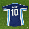 Lionel Messi #10 Argentinien Blaues Retro-Fußballtrikot