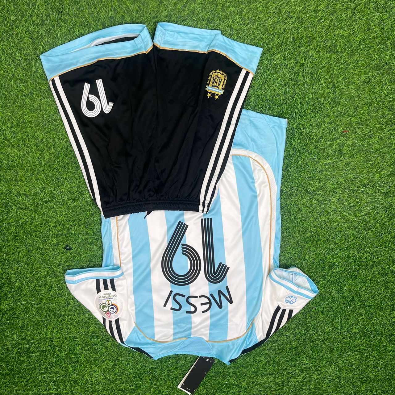 Lionel Messi Argentina 2006 World Cup Kids Retro Football Jersey