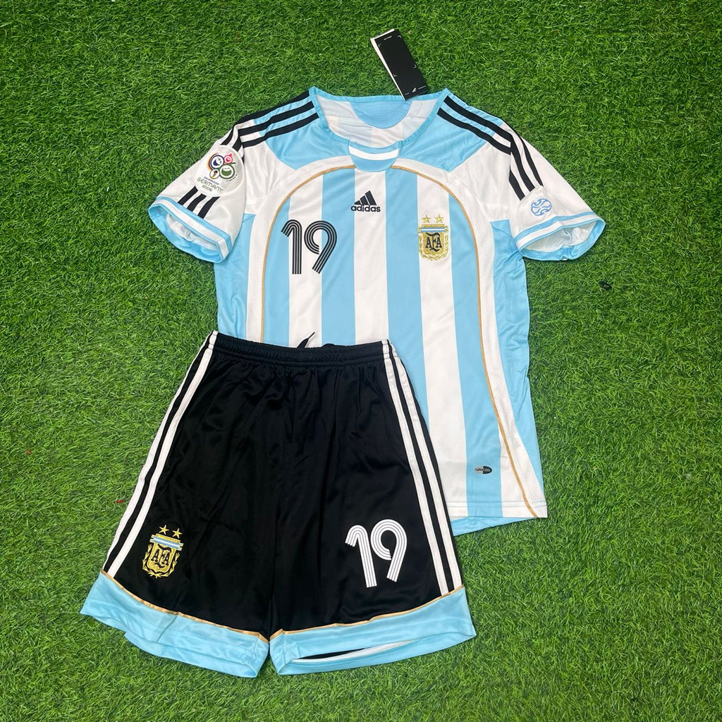 Lionel Messi Argentinien 2006 WM Kinder Retro Fußballtrikot