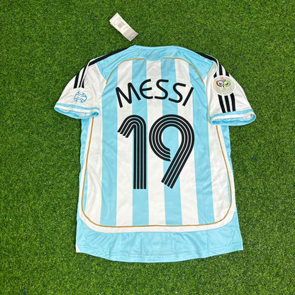 Lionel Messi Argentina 2006 World Cup Kids Retro Football Jersey