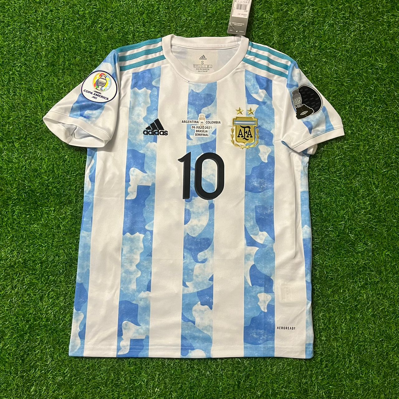 Lionel Messi Argentinien Copa America 2021 Heimtrikot Trikot Maglia Fußballtrikot