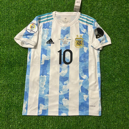 Lionel Messi Argentinien Copa America 2021 Heimtrikot Trikot Maglia Fußballtrikot