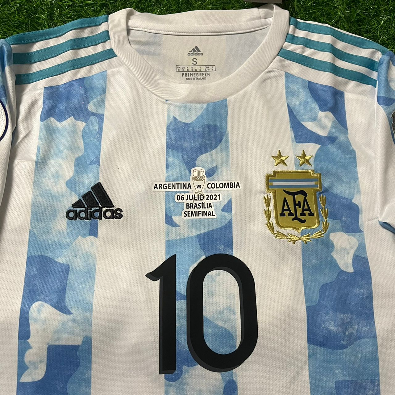 Lionel Messi Argentinien Copa America 2021 Heimtrikot Trikot Maglia Fußballtrikot