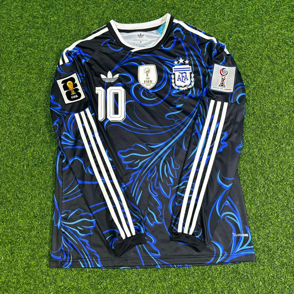 Lionel Messi Argentinien WM 2026 Langarm-Fußballtrikot