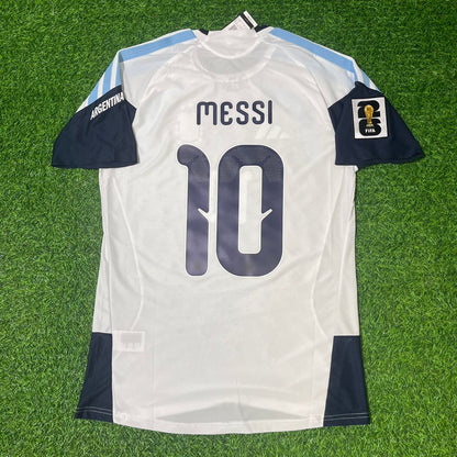 Lionel Messi Argentinien WM 2026 Trikot Spielerversion Heim Weiß Neue Saison Fußballtrikot-Set