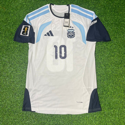 Lionel Messi Argentinien WM 2026 Trikot Spielerversion Heim Weiß Neue Saison Fußballtrikot-Set