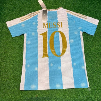 Lionel Messi Argentinien Gedenk-Jubiläums-Fußballtrikot