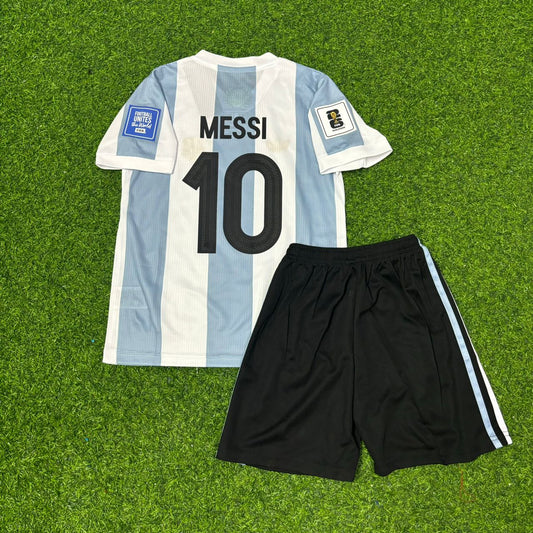 Argentina 2026 Special World Cup Children Set Football Jersey – Lionel Messi