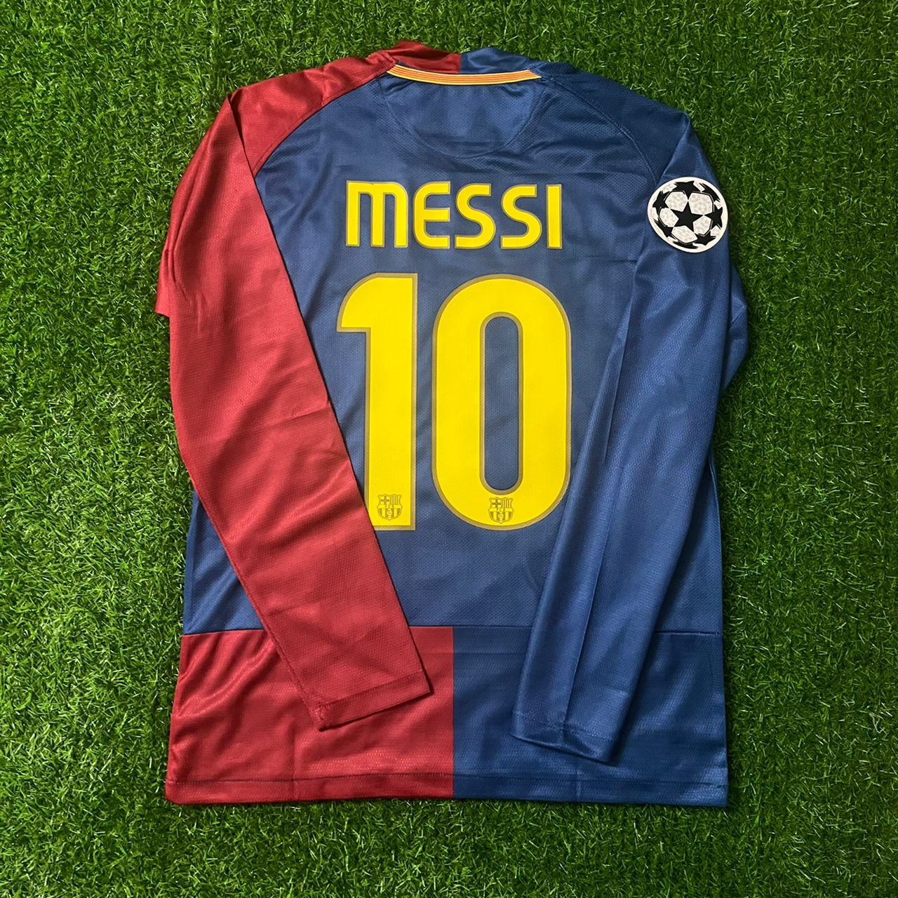 Lionel Messi Barcelona 2009 Roma Final Retro Jersey Trikot Maillot Soccer Shirt
