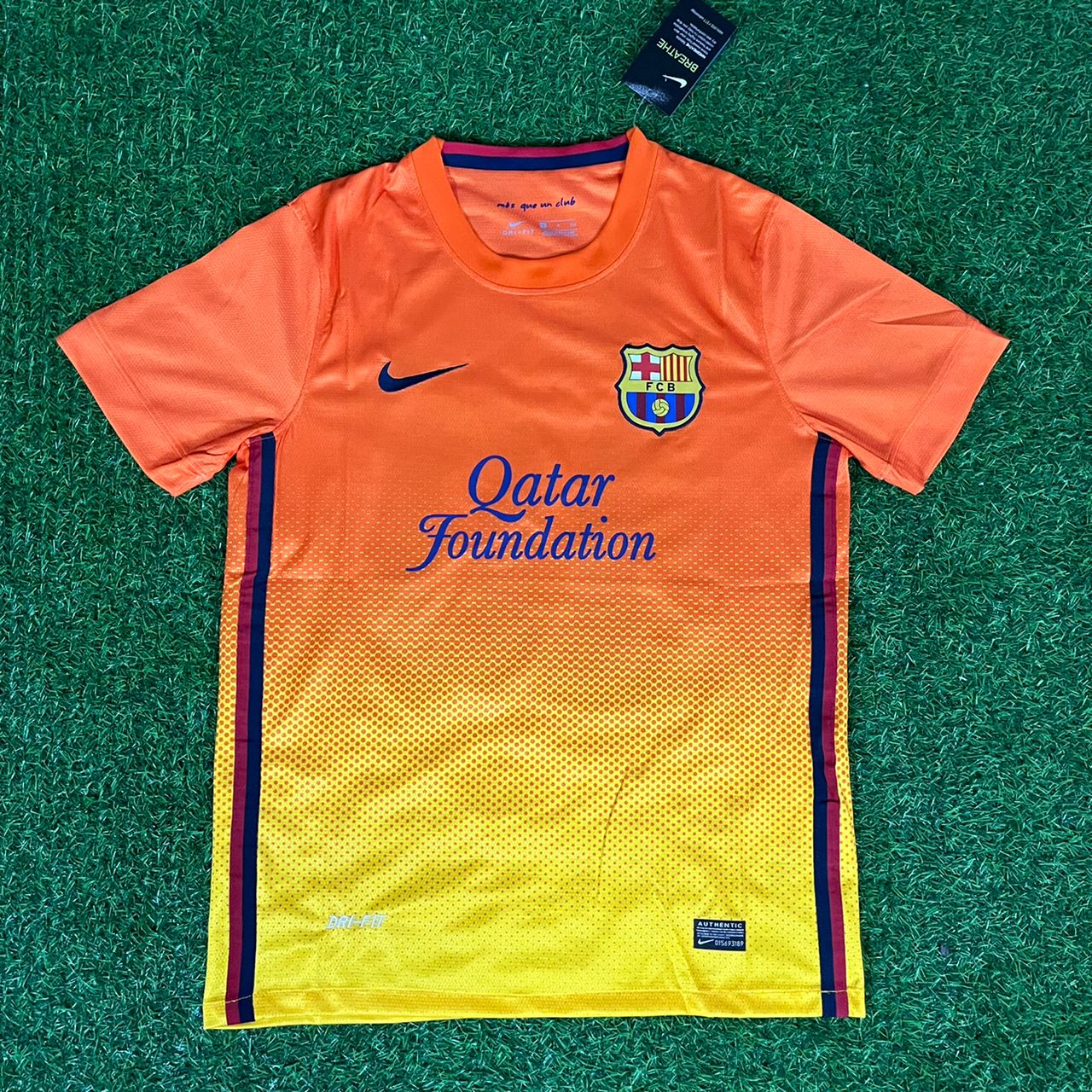 Lionel Messi 10 – Barcelona 2012–2013 Orange Retro Kit Jersey – | Trikot | Maillot Soccer Shirt