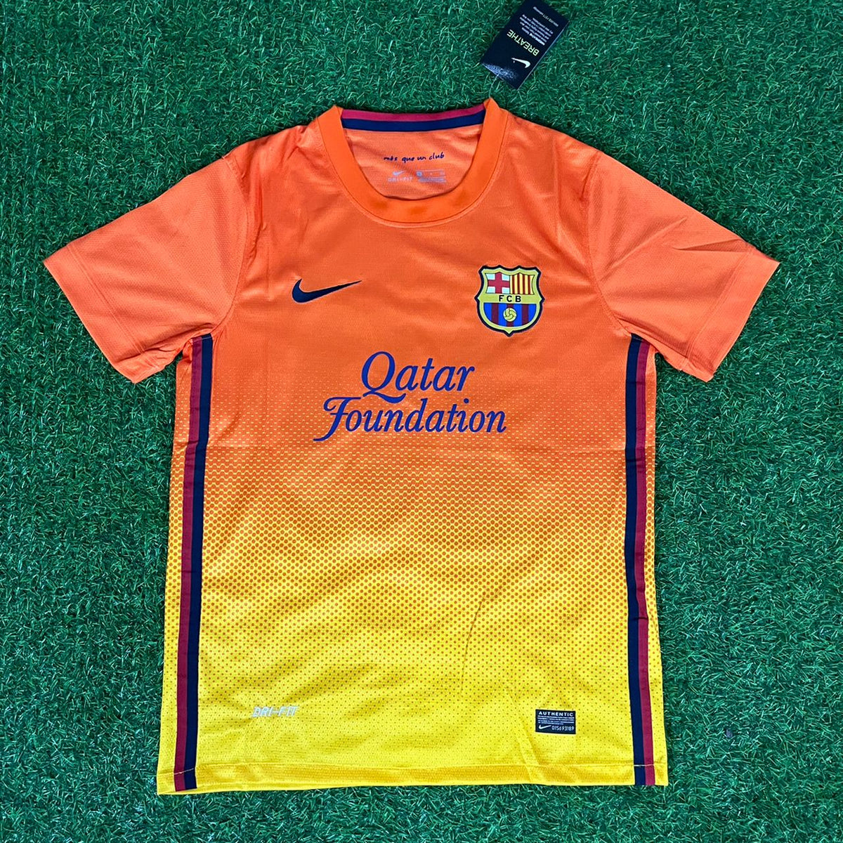 Xavi 6 – Barcelona 2012–2013 Orange Retro Kit Jersey – | Trikot | Maillot Soccer Shirt