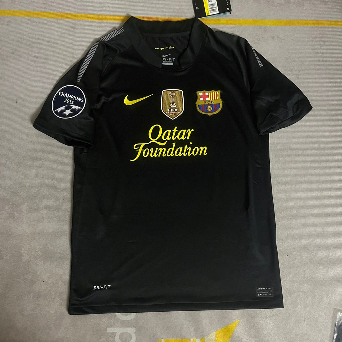 David Villa Schwarz Barcelona 2011/12 Retro Trikot Maglia Fußballtrikot