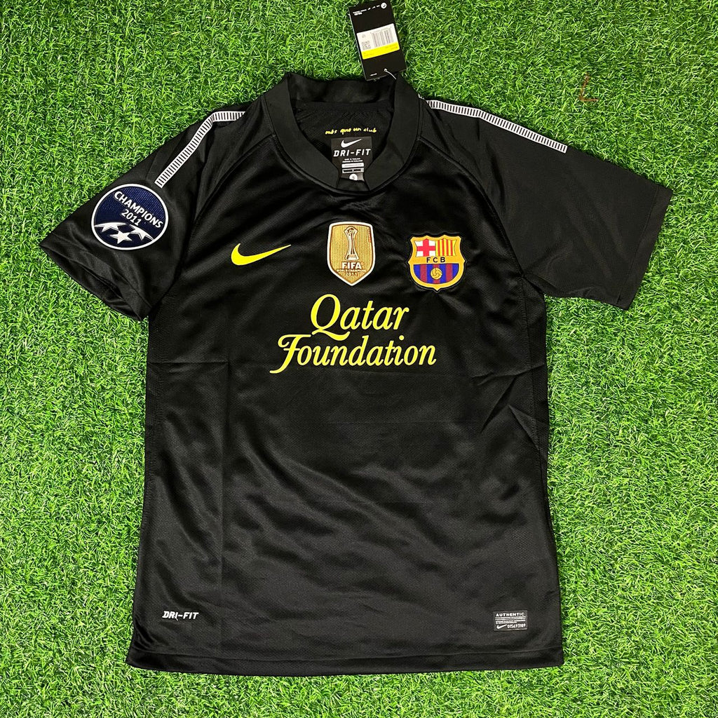 Lionel Messi Black Barcelona 2011/12 Retro Kit Shirt Jersey Trikot Maglia