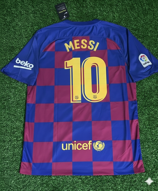 Lionel Messi – Maillot Domicile Rétro Barcelone 2019/20 Trikot Maillot de Football