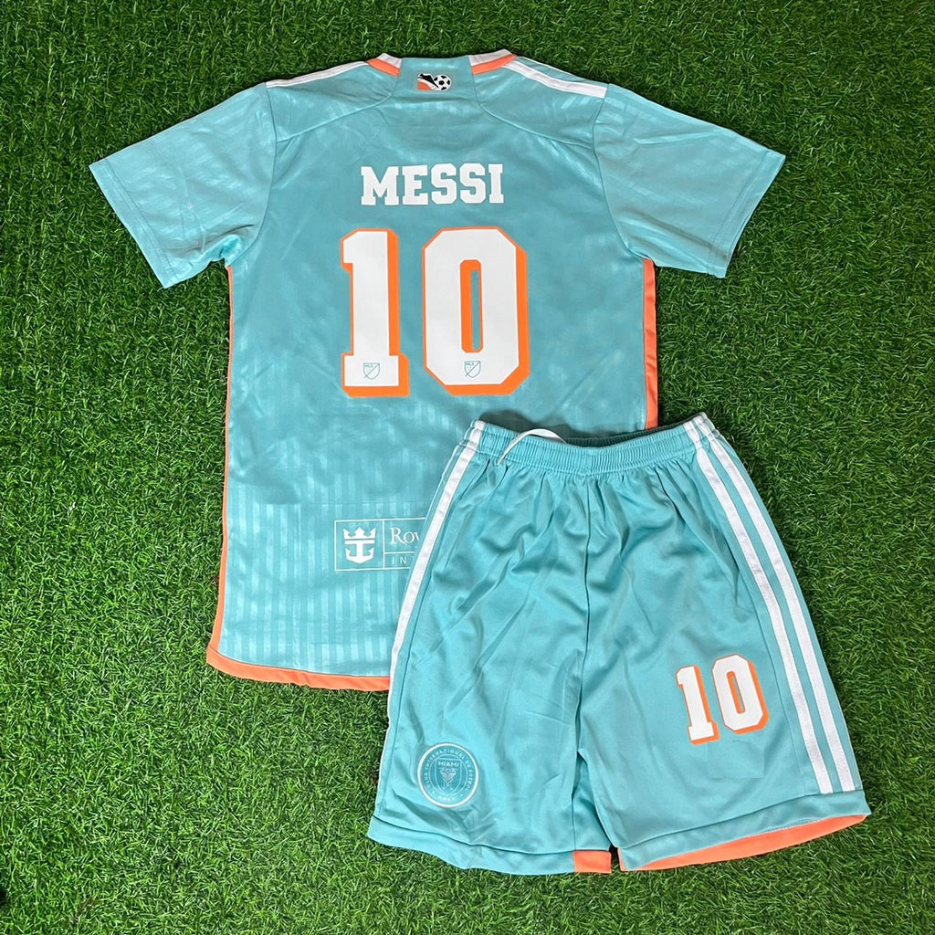 Lionel Messi Blue Kids Kit Kindertrikot Maillot Enfant Kindertrui