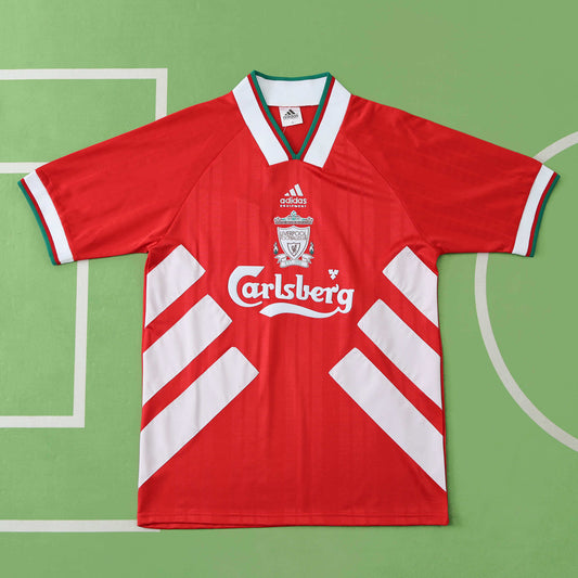 Camiseta de fútbol retro roja de local del Liverpool, temporada 1993-1995, Trikot Maillot