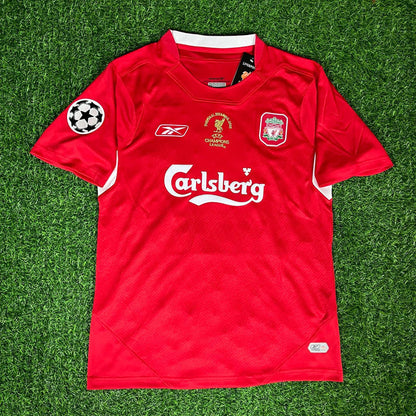 Liverpool 2005 Champions League Finale Rotes Retro Trikot