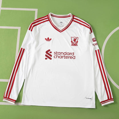 Liverpool 2026-2027 Away White Long Sleeve Football Jersey Trikot Maillot