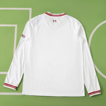 Liverpool 2026-2027 Away White Long Sleeve Football Jersey Trikot Maillot