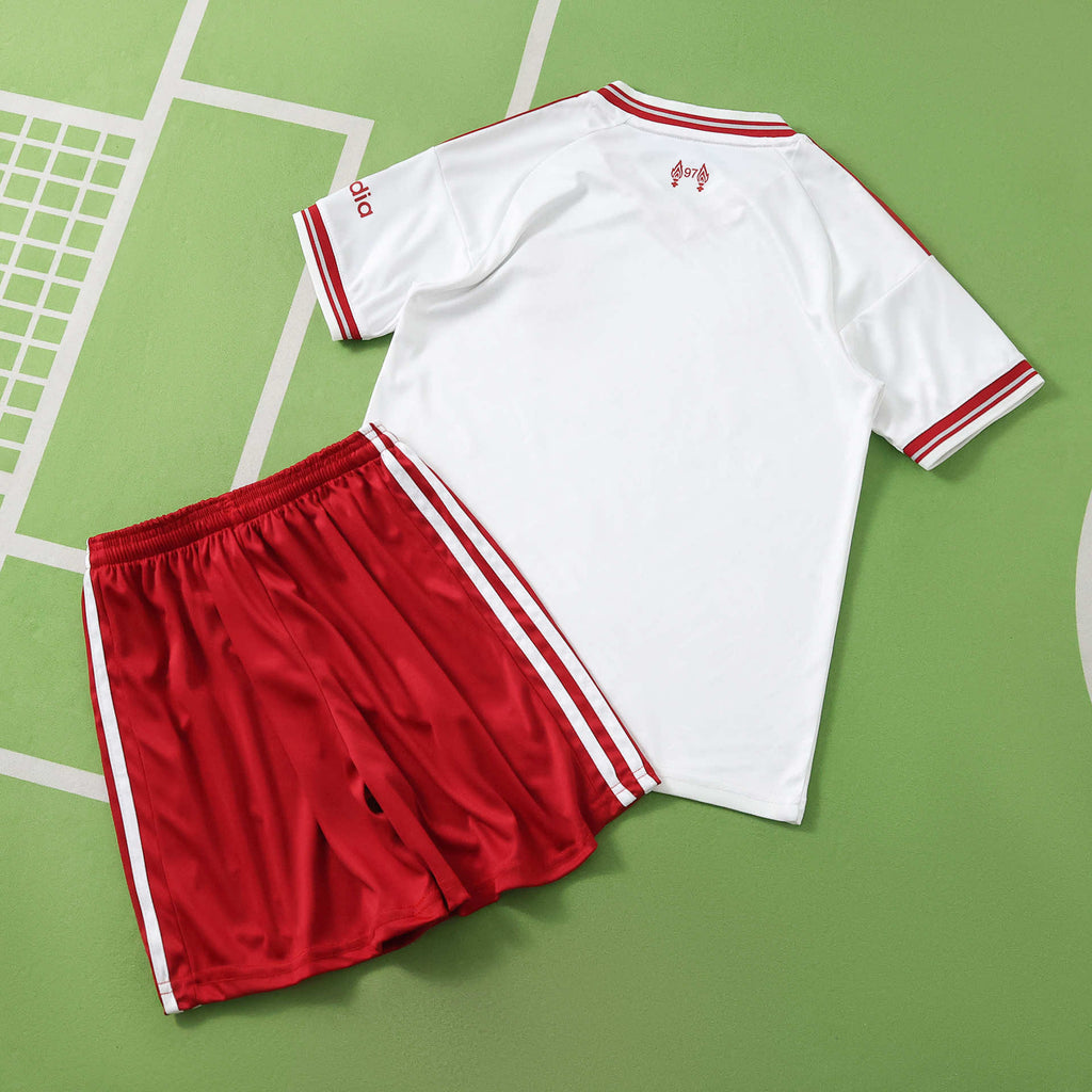 Liverpool 2026-2027 Season Kids Away White Football Jersey Trikot Maillot