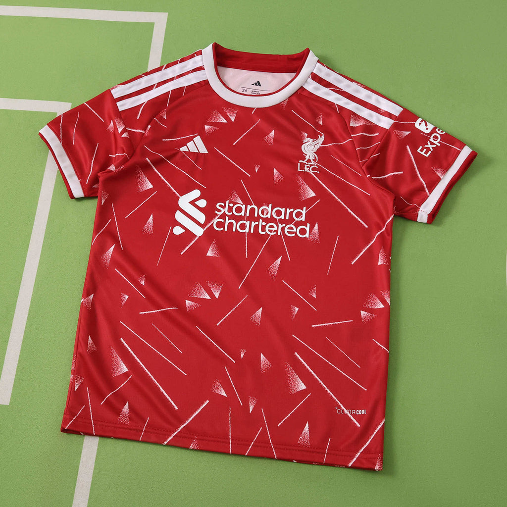 Liverpool 2026-2027 Season Kids Home Red Football Jersey Trikot Maillot
