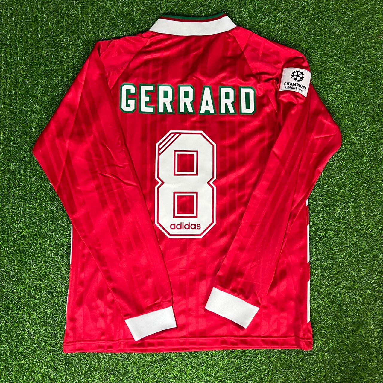Steven Gerrard Liverpool Long Sleeve Retro Kit Jersey Trikot Maillot Soccer Shirt
