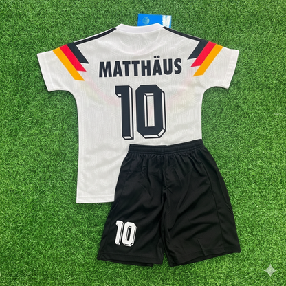 Lothar Matthäus 10 - Deutschland Retro Kinder Trikot WM 1990 Fußballtrikot