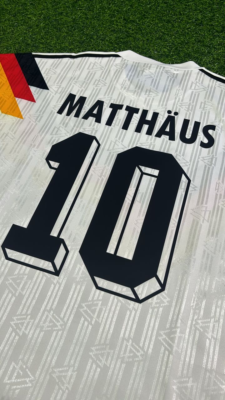 Lothar Matthäus Germany Retro 1990 World Cup Jersey - Deutschland Retro-Trikot WM 1990