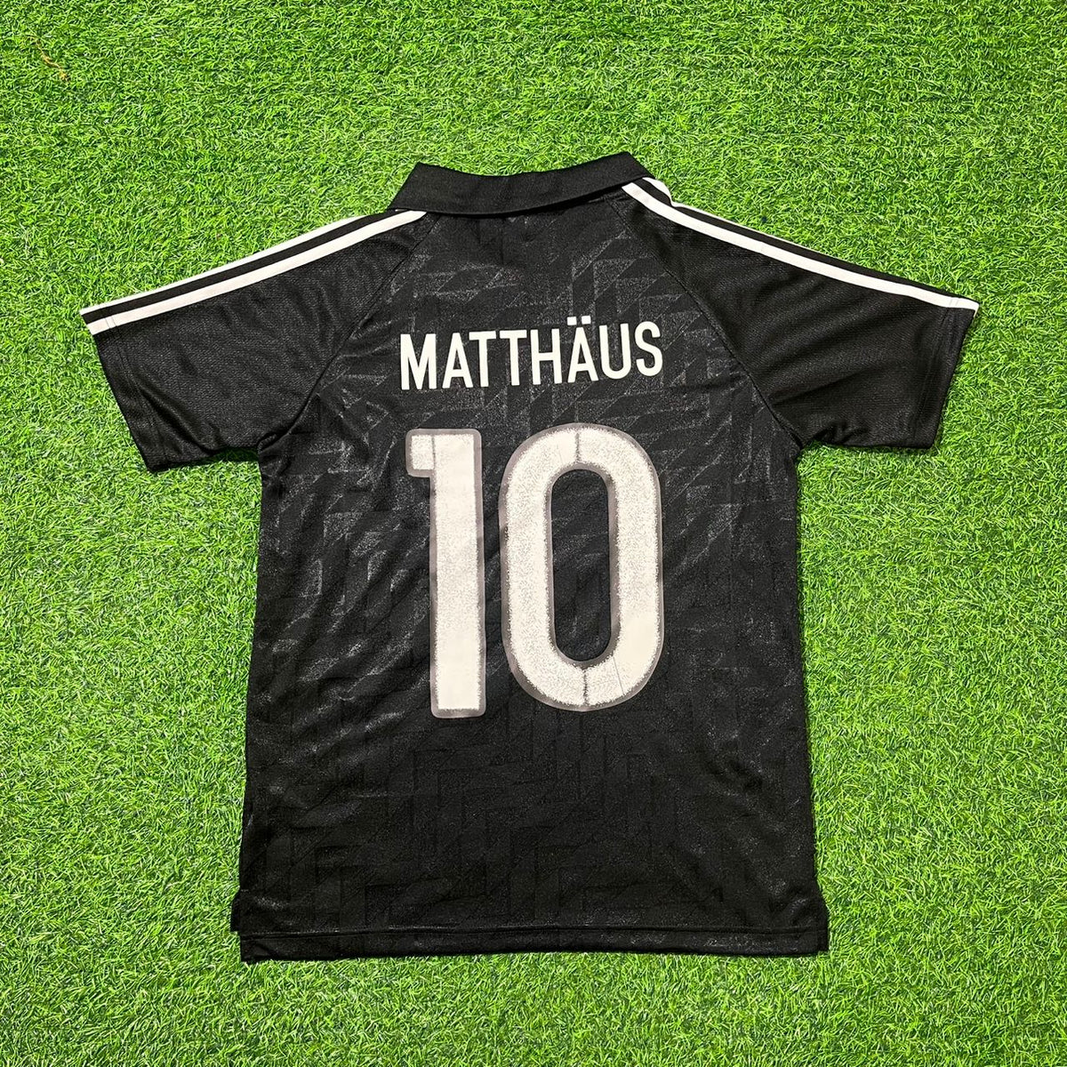 Lothar Matthäus Deutschland 1990 WM Schwarzes Retro Fußballtrikot