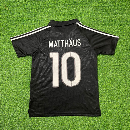 Lothar Matthäus Deutschland 1990 WM Schwarzes Retro Fußballtrikot