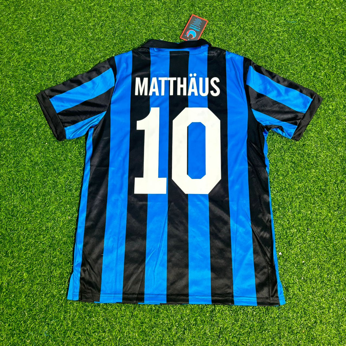 Maillot de football rétro Lothar Matthäus Inter