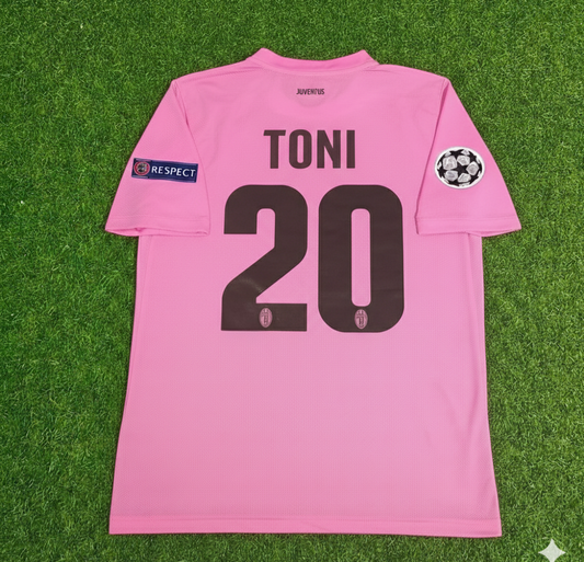 Luca Toni Juventus Pinkes Retro-Fußballtrikot Saison 2012 2013